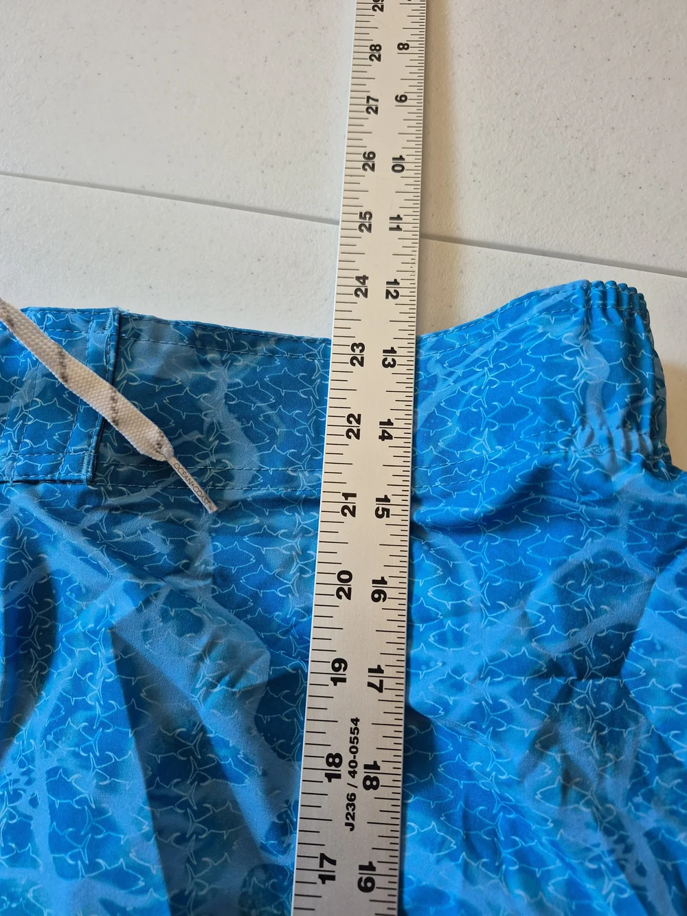 Men's Blue & Green Gradient Swim Board Shorts 4899